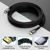 Cable Hdmi 2.1 Gdx3 8k@60hz Hdr Earc Vrr Qms Qft 3 Metros 2