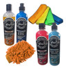 Kit Lavado Auto Moto Shampoo Cera Paño Microfibra Acond 0