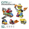 Set De Construcción Robot Transformer Excavadora Grúa 52p Ub 1