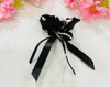 100 Pcs Laço De Tecido Com Rococo Preto 1