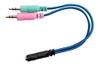 Cable Adaptador Auricular Con Microfono 2 St A Hembra 4 Cont 0 Cable Adaptador Auricular Con Microfono 2 St A Hembra 4 Cont 0