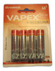 Pila Vapextech Aa Alcalina Doble A X4 Unidades 0