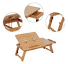 Bambú Ajustable Estante Estante Cama Dormitorio Vuelta Escri 5