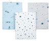 Kit 3 Und Manta Cueiro Algodao Enxoval Bebe Menino Flanelado 0