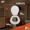 Asiento Inodoro Madera Nylon Adaptable Pilar - Daccord 2