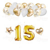 Pack Globos 15 Años Con Nro De 80 Cm 1