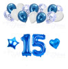 Pack Globos 15 Años Con Nro De 80 Cm 2