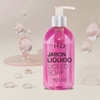 Jabón Líquido H2o Pink Sunset 350 Ml. + Esponja 1