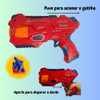 Arminha Arma De Brinquedo Metralhadora Pistola Dardos Espuma 2
