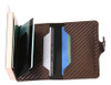 Manchda Mens Mini Cartera Funda De Piel Rfid Caja Fuerte Neg 4