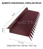 Zingueria Babeta Sinusoidal Amolar Rojo 1,22 Metros 1