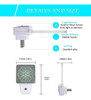 Oeaskly Mandala Floral Night Light, Luces Nocturnas Enchufab 1