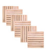 Kit 6 Deck Madeira Modular 35x35 Natural Área Int E Ext 0