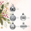 Bolas Para Arbol De Navidad  4cm  X 34u Plateado 1 Bolas Para Arbol De Navidad  4cm  X 34u Plateado 1