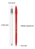 Monami Plus 3000 Punta De Fieltro A Base De Agua, Tinta 1