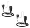 Kit 2 Fone De Silicone Para Rádio Baofeng/intelbras Bom + Nf 0