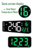 ~? Yaboodn Gran Reloj De Pared Digital Con Control Remoto, 1 2