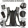 Mochila Senderismo Negra + Pack Hidratacion 2l 1