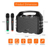 Sistema De Altavoces Portatil De Pa Portatil De Bluetooth De 2