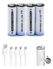 Pack De 4 Pilas Aa Recargables Usb C Var552 Circuit 0