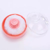 2 Pcs Baby Talco Rosa Fluff, Caso Compacto Com Alça 3