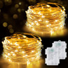 Suwitu Paquete De 2 Luces Led De 39 Pies, 120 Luces Led Que 0