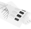 Tapete De Silicone Lavável Dobrável Mesa Pad Translúcido 2