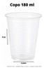 Copo Descartável 180ml Plástico Pp Transparente 25x100 1