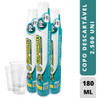 Copo Descartável 180ml Plástico Pp Transparente 25x100 3