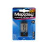 Batería Maxday Superalcalina Rinde 600% Excelente Calidad 9v 1