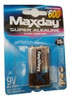 Batería Maxday Superalcalina Rinde 600% Excelente Calidad 9v 3