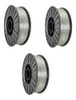 3 Rollos Alambre Mig Soldar Sin Gas Flux 0,8mm 1 Kg Gladiato 0