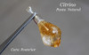 Citrino Naranja Punta Natural Dije Con Engarce De Plata 925 5