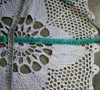 Camino De Mesa Tejido Blanco De Hilo Algodón Diam 54 Cm 2