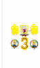 Pack Decoracion Globos 46 Piezas Bob Esponja Número 80cm 0