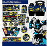 Kit Imprimible Candy Bar Batman 100% Editable Candy Bar 2