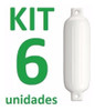 Defensa Náutica G4 17x 59 Cm Branca Inflável Barco - 6 Un 1 Defensa Náutica G4 17x 59 Cm Branca Inflável Barco - 6 Un 1