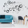 Adhesivos De Pared De Espejo De Circulo Acrilico 72pcs. 2