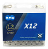 Corrente Kmc 12v 126 Elos X12 Prata Bike Bicicleta Mtb Speed 0