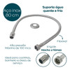 2 Mangueira Engate Flexivel 80cm Inox Trançado 1/2 Kit 2 Un 2