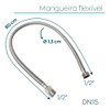 2 Mangueira Engate Flexivel 80cm Inox Trançado 1/2 Kit 2 Un 3
