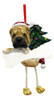 Sharpei - Adorno De Navidad Con Diseno De Patas Colgantes, P 0