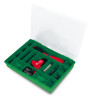 Estuche Plastico Verde Tapa Trans. 17 Divis.330x247x54mm 1