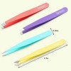 Kit Pinzas De Depilar C/estuche 4 Puntas Acero Inoxidable 4