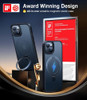 Funda Protectora Para iPhone 15 Con Anillo Translucida Negra 6