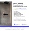 Rejilla Lineal Ducha Baño Desague 70cm Atrim Acero Brillante 2