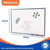 Quadro Lousa Branco Magnético 90x60 Office + Brinde 1 Quadro Lousa Branco Magnético 90x60 Office + Brinde 1