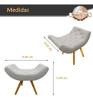 Poltrona Linha Lua - Cor Suede Bege - Making Art 2