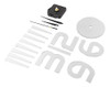 Pegatina De Reloj De Pared Autoadhesiva Acrílico Espejo Pega 1