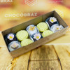 50 Caixa Com Visor Kraft (10 Doces) 7x4x17,5 Id5046 1